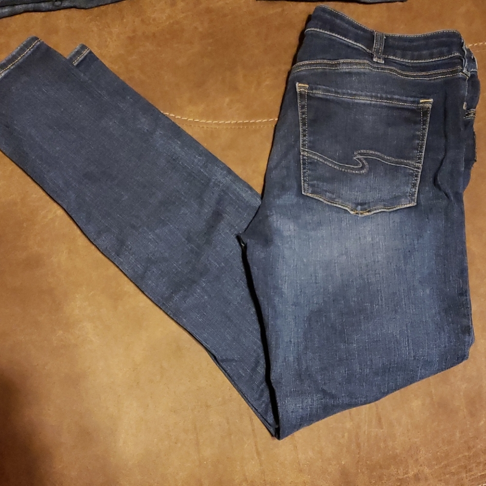 Silver skinny Jean's 32/29 Bleeker